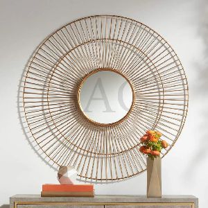 Round Metal Wall Mirror