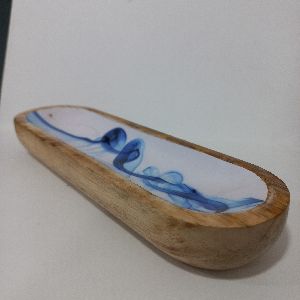 Custom Printed Solid Wood Incense Burner In Boat Shape Incense Holder From Tradnary