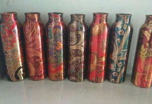 China Print Pure Copper Bottle