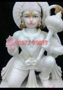 White Marble Bajrangbali Statue