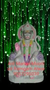 White Marble Hanuman Statue