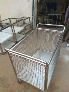 Wire mesh trolley