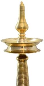 Nilavilakku - Kerala Brass Oil Lamp 26 Inch Height,Akp