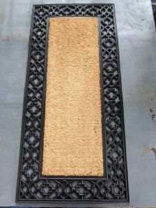 Rubber Coir Crown Mat