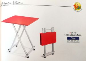 Square Wooden Folding Table