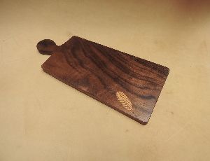 Siris Wood Leaf Handle Platter