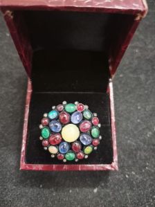 Multi Gem Stone Ring