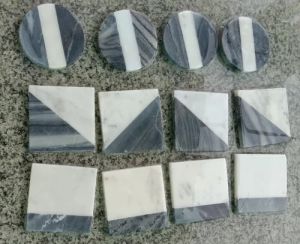 MARBLE INLAY COASTER