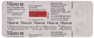 Vilazodone Viibryd 40mg