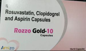 Rosuvastatin, Clopidogrel And Aspirin Capsules