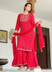 Rayon Kurti With Sharara set