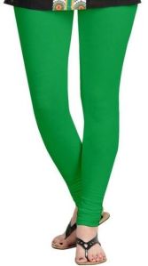 Green Plain Leggings