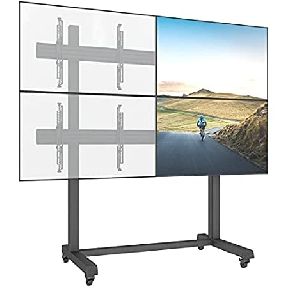 2x2 Video Wall Trolley Stand for 32 inch to 55 inch