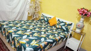 Forest Green Double Bed Sheet