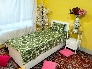 Green Single Bed Sheet