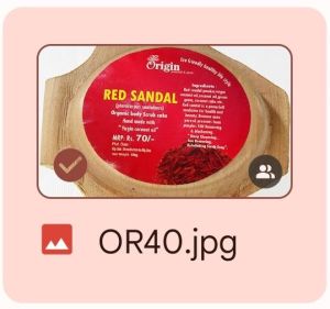 Red Sandal soap 150g