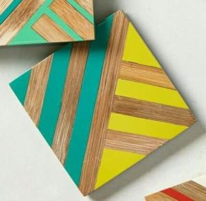 Wooden Square Coasters