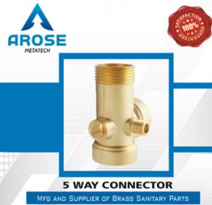 brass five way connector