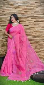 Tissue cotton saree