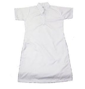 Girls School Uniform White Kameez