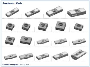 Metal coated Guide Pad for industrial