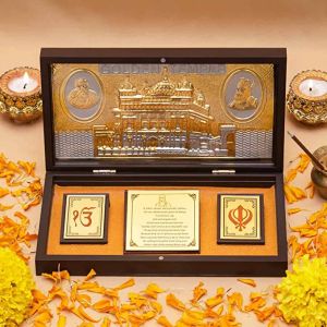 Golden Temple Gold Plated Worship Box