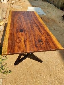 Customized Solid Wood Live Edge Table