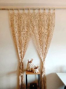 Macrame curtain