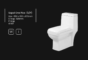 Dynamic Ceramic White Toilet Seat