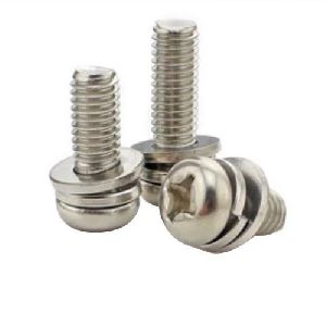 Mild Steel Pan Head Screw With Washer