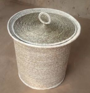 Sabai Grass Laundry Basket With Lid