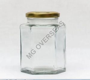 750ml Hexagonal Glass Jar