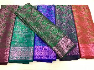 Embroidered Banarasi Silk Saree