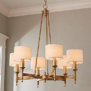 brass chandelier