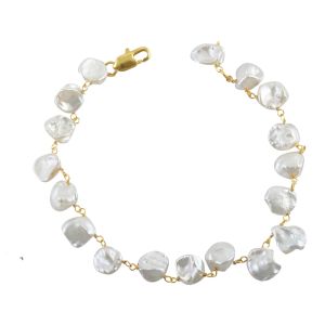 Fancy Shape White Gemstone Bracelets