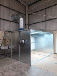 Open Spray Paint Booth