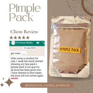 herbal pimple pack