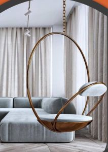 Rose Gold Oval Shape Hanging Swing