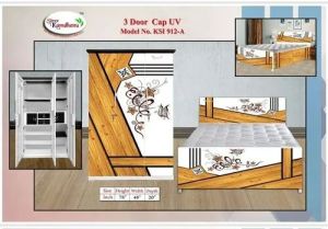 Steel Box Bed and Almirah Set