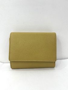 LW008 Ladies Yellow Leather Wallet