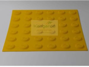 Self Adhesive PU Tactile Tiles - Warning, Round