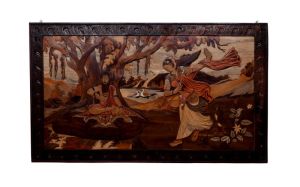 3D Rosewood Wall Painting