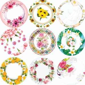 Multicolor Printed Paper Plate Raw Material