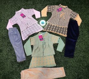 Kids. Girlish wollen suit