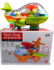 Plastic Gear Airplane Toy