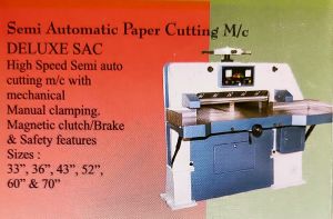 Semi Automatic Paper Cutting Machine