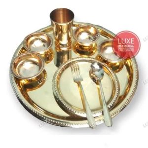 Brass Thali Set