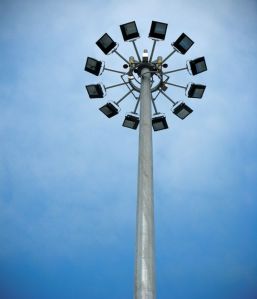 high mast stadium lighting pole