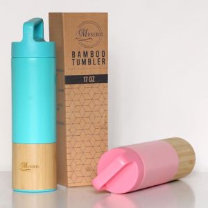 bamboo bottle blue