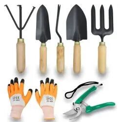 Wooden Handle Gardening Tool Set